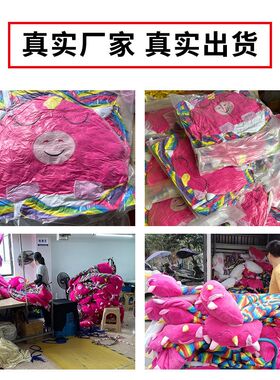 粉色小孩保暖被 薄动物图案嬰童睡袋 黄色防踢袋宝宝连体儿童睡袋