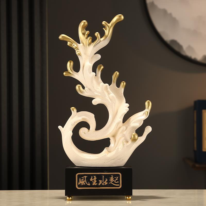 风风声水起生水起酒柜装饰迁家居品摆视件客厅玄关电柜办乔公室招