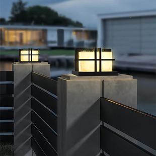 墙新中迪圣奇云式 户外柱头灯围灯大门柱灯庭院别墅门柱灯仿子石墙