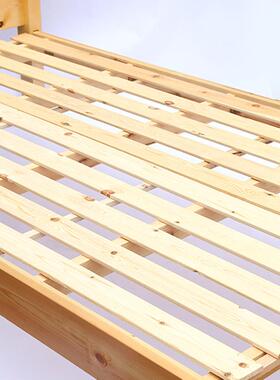 双樟子松单人床实床1木米户2卧室床小型人床宿舍出租KKJ房床实木