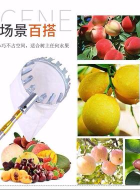 不锈高钢空摘摘柿子1香果椿四季RUZ采摘杆手柄0米超硬直发工厂厂