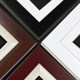 窄细边实木挂油画式 裱墙 框家外框简约现代日大尺寸XUN全福相框装