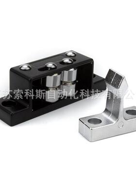 SK1-RZ600重型滚轮黑色门碰小烤箱门锁 工业柜门锌合金碰撞式门扣