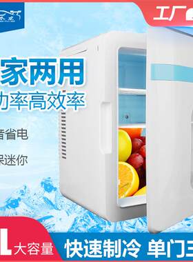 汽车电器小冰箱家车两用迷你冰柜10L冷暖箱12/220V通用 车载冰箱