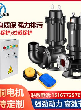 500WQ2000-8-75移动式无堵塞潜水排污泵QW500WQ2700-6-75潜污泵