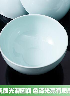 瓷鲁青瓷碗碟盘用碟套装家青瓷IUO餐具乔迁新婚中式轻奢礼品陶碗