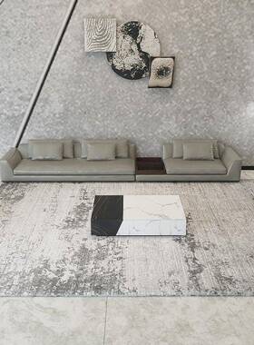 地毯客厅地垫极简北欧茶毯几毯A132025现铺代简约毯卧室满床边立