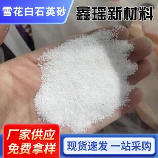 厂家直供坪人草人造619雪景人造石沙滩造用白砂肌理沙画白色英砂