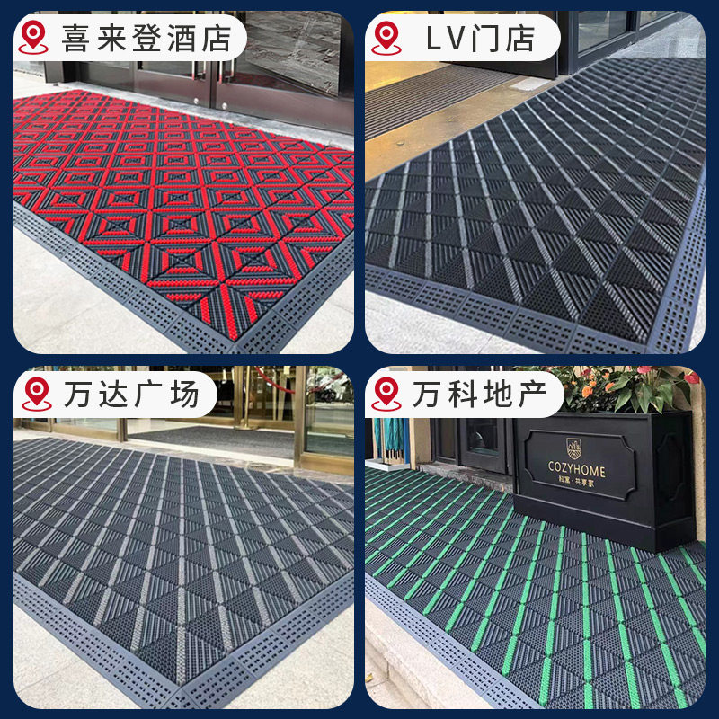 大门口地垫商用酒店进门防水户外垫地毯防滑迎宾门室外脚垫入户门