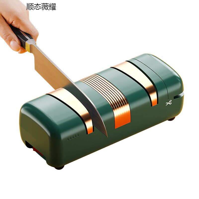 磨刀神器电动磨刀器全自动家用磨刀石小型快速磨刀机磨菜刀磨剪刀