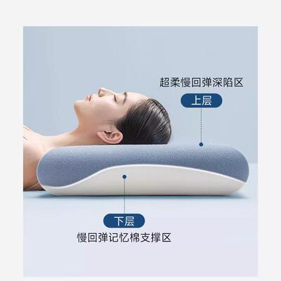 工厂P朵-头记忆棉深睡枕ro护颈枕酒店民宿侧睡亚枕男ATP女护颈助