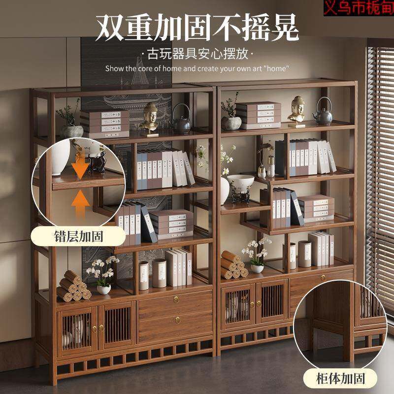 直供竹小博古架楠多置宝阁型紫砂壶摆放架MGKG1364茶室物架展示架