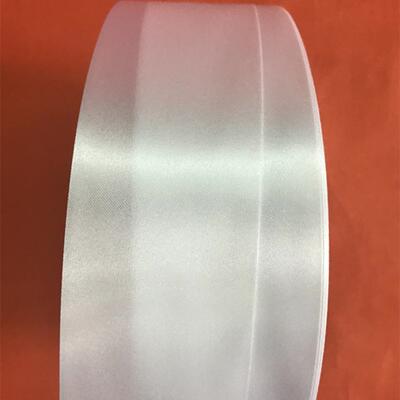 密白色印单面双面软丝EMK带洗水标缎带刷高布标水洗度标厂家