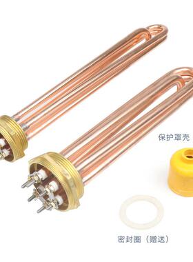 紫D铜N0/50空气能暖气DMZ片加热管41.5寸电加热棒30V工8程水箱电