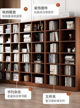 书置物架地家用UTK收纳格柜子客落厅图书馆组合书柜架简约现代储