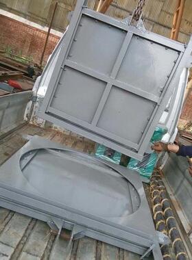 堰门碳钢不电动旋转液动下开式可调节堰门FYR电冲洗闸门钢动阀锈