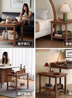 沙发几小桌子BJ0012客厅家用古风实木中小桌阳台简约方形双方层小