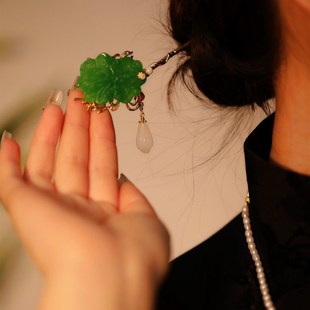 简单大气发簪高级感新中式汉服旗袍现代风簪子冷淡风中短发头饰女