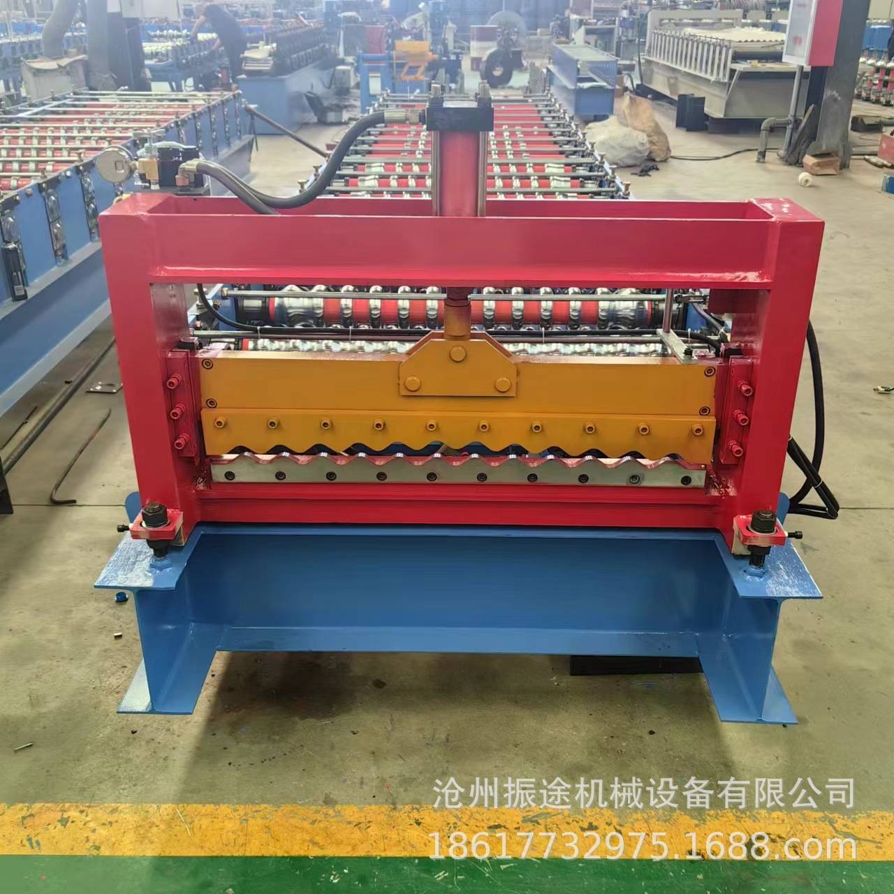 定制836型波纹瓦压瓦机彩钢圆弧瓦生产设备836圆弧波纹压瓦机