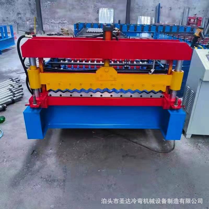 836小圆弧压瓦机 厂家供应 水波纹屋顶瓦机 全自动单层彩钢瓦设备