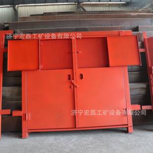 煤矿巷道防火栅栏门1.8*2米矿用防水密闭门红外线感可调无压风门