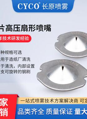 薄片高压扇形喷嘴CCTC不锈钢纽扣喷嘴高压清洗卡扣碟片式造纸喷嘴