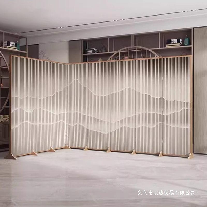 新款屏风隔断客厅遮挡移动折叠中式轻奢酒店餐厅办公室装饰折屏