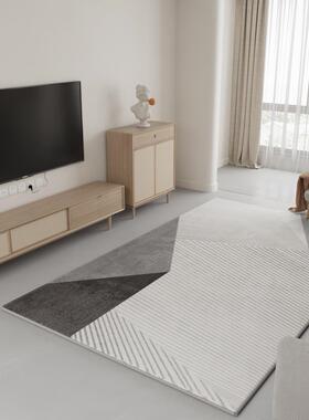 北毯欧客厅毯家用高轻奢地灰色防滑地垫卧室床边可裁剪-厂家端