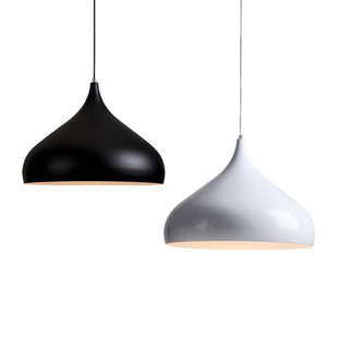 北欧灯单个吊灯灯彩现代商铺色单头简约餐厅锅盖办公室灯罩吧台