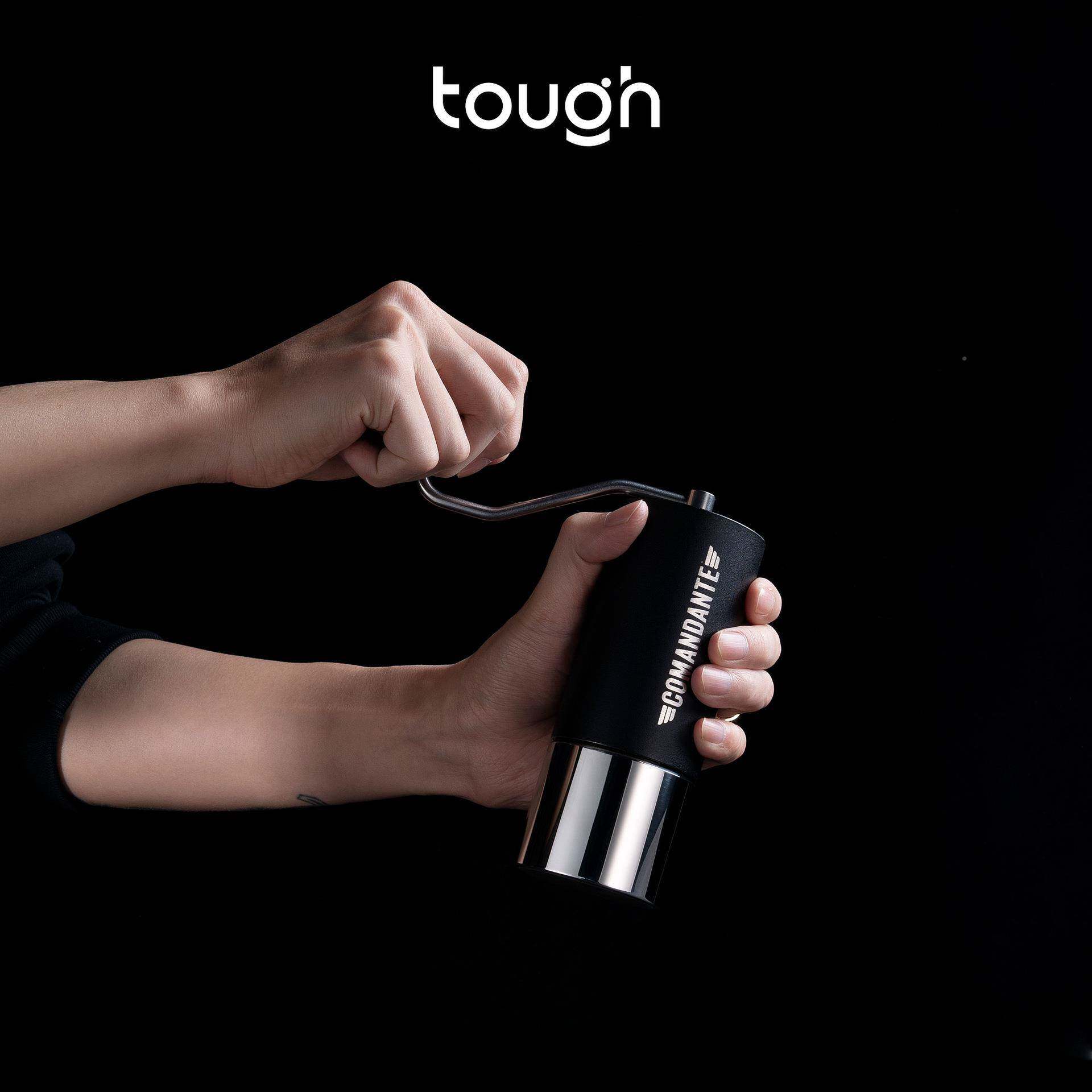 SCD顽固咖啡司官C4装0手摇磨豆机接令粉杯粉改装配件把不锈钢握圆