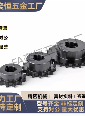 VLF02/SP40B/08A9 10 11 12 14 15 20-40齿成品孔45钢链条齿链轮