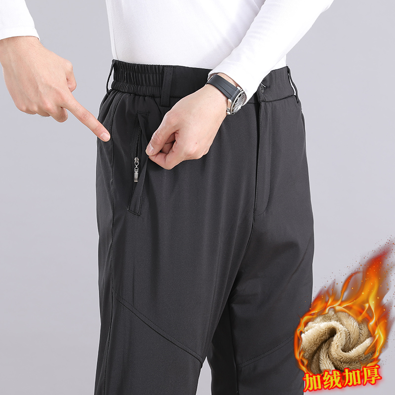 加绒加厚中老年人男士休