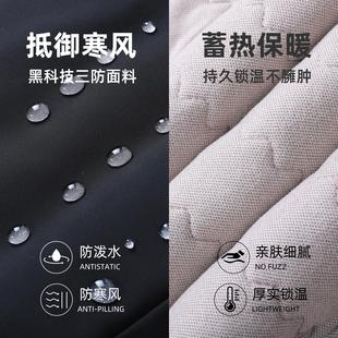 驼绒男士棉裤高档冬季加厚外穿防水中老年人爸爸东北零下40度男裤