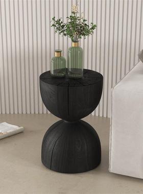 厂家销售15498木墩木墩子北欧原木木边几厅树桩摆件圆形客家用实