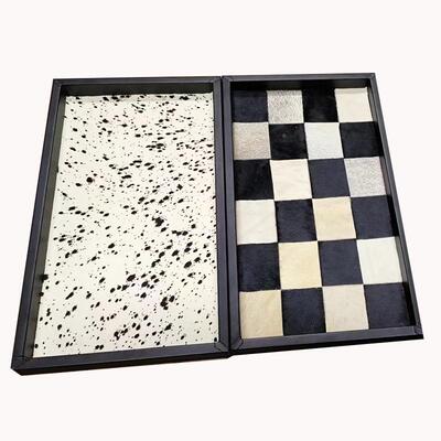 定制奢轻马毛托盘样板房间装饰品DOJ摆件客玄关厅卧s室香薰托盘in