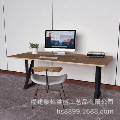 厂家黑色铁艺桌腿hs-35569简约五金台办公桌脚支架吧餐创意书桌桌