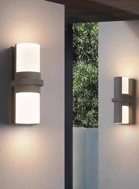 户外台洗墙灯室外大门庭院灯防外墙灯门前可灯旋水转双头A536壁灯