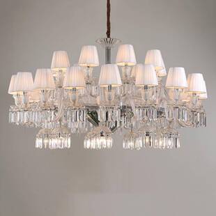 欧式豪华别墅复式楼客厅水晶酒灯法式轻店厅ledHQ9122-2工程大大