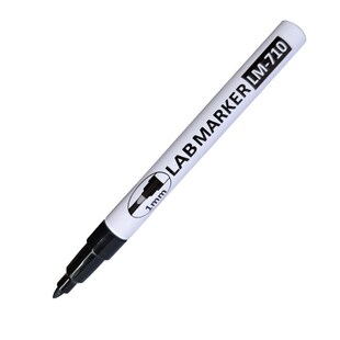 亚通防酒精记号笔LM710黑色油性不褪色细头耐低温-80实验室马克笔