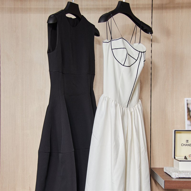 慕空间样板房衣帽间女士衣柜衣服连衣裙摆件软装饰品展厅摆设道具