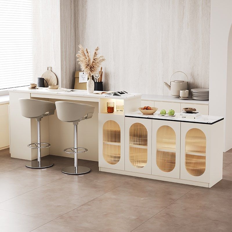 法式奶油吧台餐边柜一体沙发靠背岩板咖啡台小户型茶水柜隔断玄关,住宅家具,吧台,淘宝优惠券,粉丝福利购,淘宝优惠卷