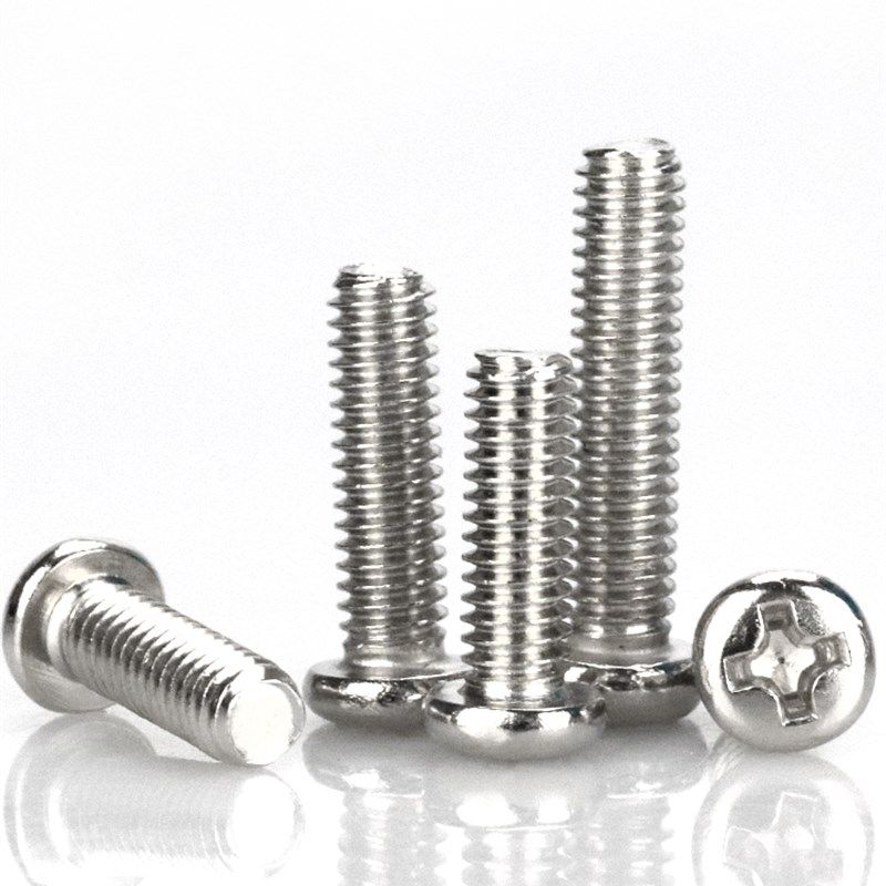 镀镍圆头螺丝钉盘头机牙螺钉M4*4x5x6x8x10x12x16x18x20x25x30-45