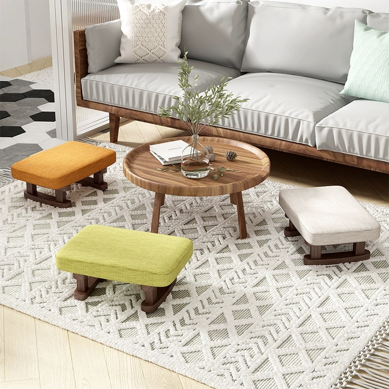 布艺小凳子家用脚凳办公室踩脚凳客厅矮凳小板凳舒适久坐网红坐墩