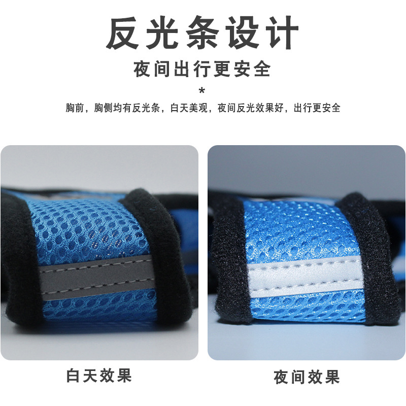 溜狗狗牵引绳背心式夏季款法斗遛狗绳泰迪柯基胸抱婴袋博美狗炼狗