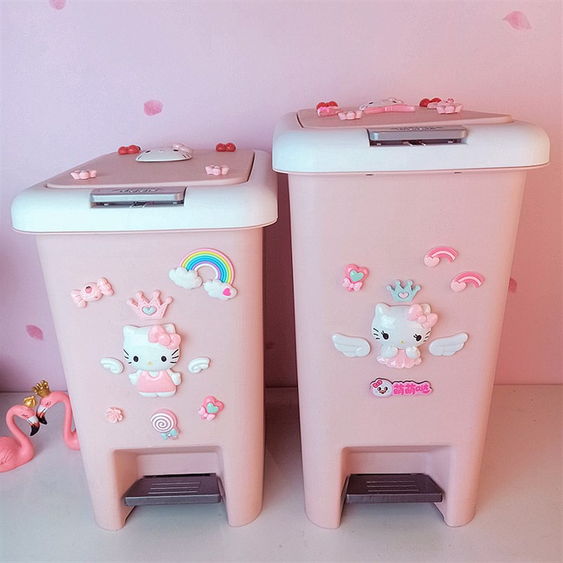 垃圾桶脚踏弹盖家用创意卧室客厅可爱卡通脚踩垃圾筒卫生间纸篓筐