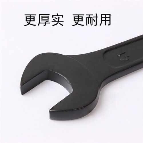 加厚型锻打重型大号叉扳手6472 74 76重型单头异型开口呆扳手塔吊