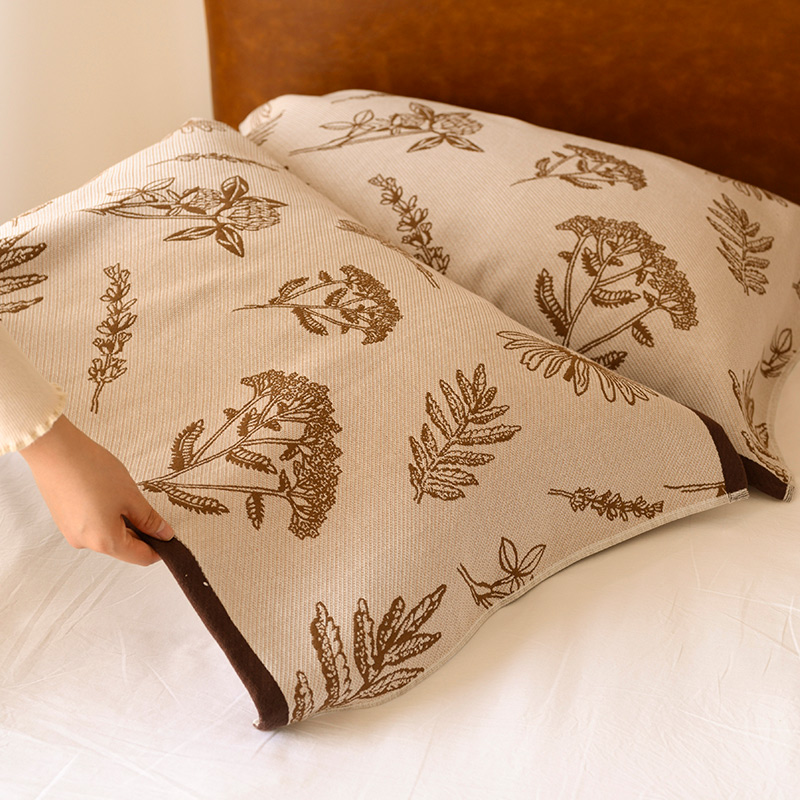 春晖系列枕巾纯棉纱布吸汗透气女柔软家用男单人全棉枕头毛巾