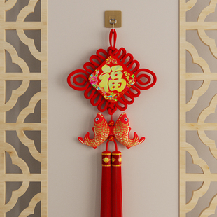 中国结挂钩福字客厅大号平安挂饰玄关入户门背景墙新装饰专用粘钩