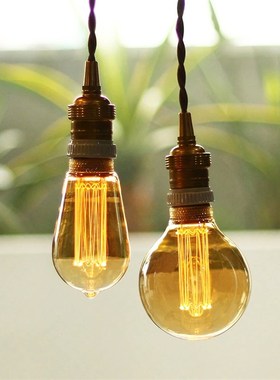 爱迪生LED灯泡复古怀旧G95替换钨丝节能ST64烟火E27螺口4W灯泡