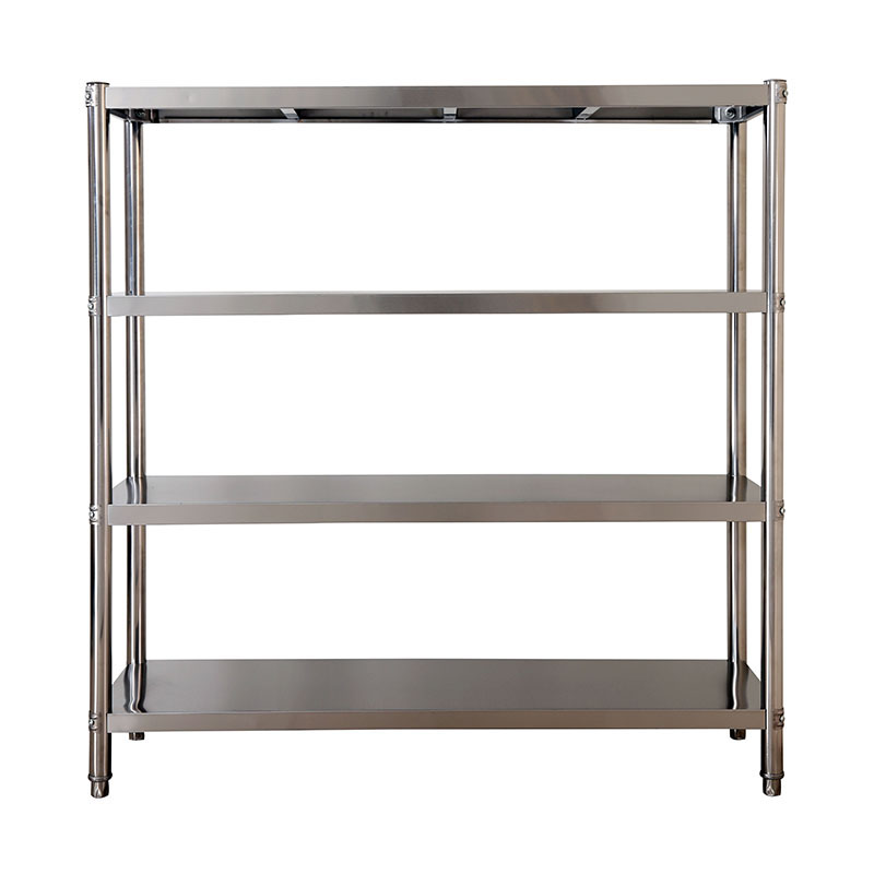 厨房置物架落地4层多功能收纳架锅架不锈钢微波炉架烤箱架储物架